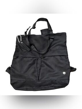 BEARPAW Convertible Nylon Tote Backpack Black Bag